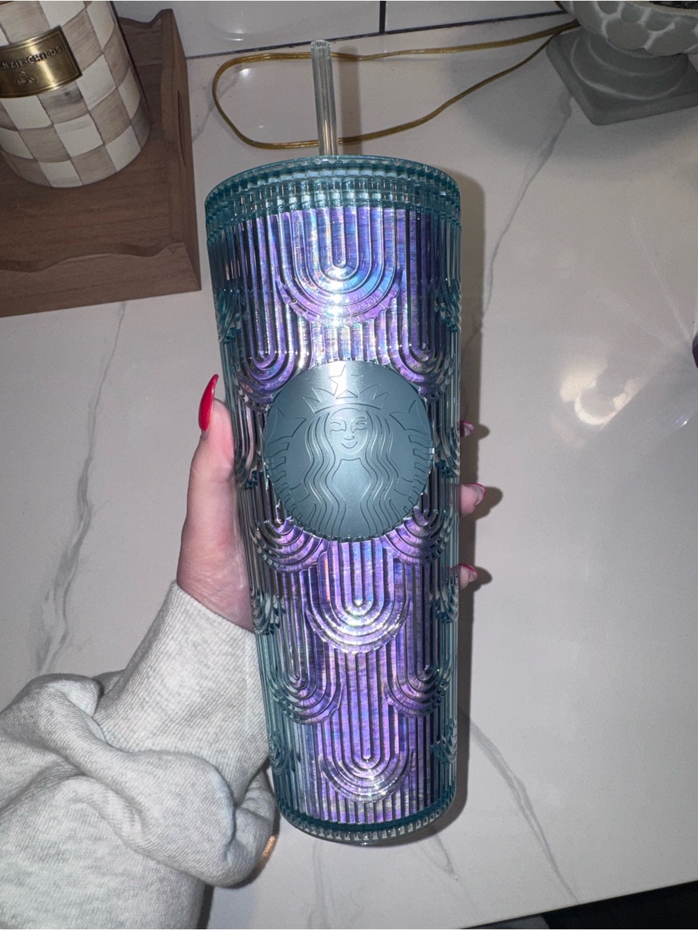 Iridescent Starbucks Reusable Tumbler